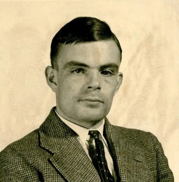 Photo of Alan Turing in 1936 at Princeton University